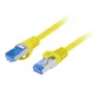 CABLE RED LANBERG CAT-6A S-FTP LSZH CCA 1M AMARILLO FLUKE PASSED