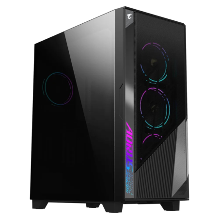 CAJA GAMING GIGABYTE AC500G ATX 2XUSB3-0 1XUSBC RGB S-F NEGRO