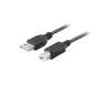 CABLE LANBERG IMPRESORA USB-A MACHO-USB-B MACHO 2-0 1M CON FERRITA CAJA RETAIL