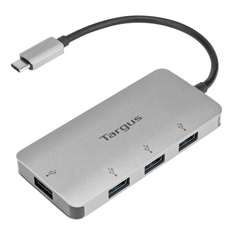 ADAPTADOR TARGUS USB-C A 4xUSB 3-0 PLATA