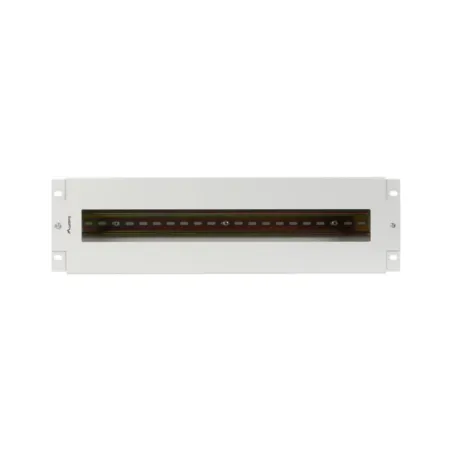 PANEL LANBERG DISTRIBUIDRO DE TENSION 19" 3U CON RAIL DIN TS-35 GRIS