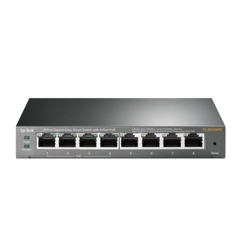 SWITCH TP-LINK 8 PORT GIGA 4 PORT POE EASY SMART