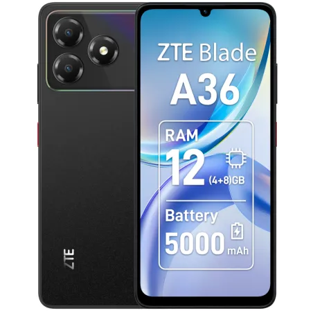 SMARTPHONE ZTE BLADE A36 4+8GB-64GB BLACK