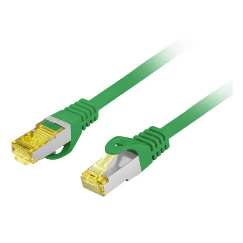 CABLE RED LANBERG LATIGUILLO CAT-6A S-FTP LSZH CU 1M VERDE FLUKE PASSED