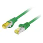 CABLE RED LANBERG LATIGUILLO CAT-6A S-FTP LSZH CU 1M VERDE FLUKE PASSED