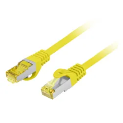 CABLE RED LANBERG LATIGUILLO CAT-6A S-FTP LSZH CU 1M AMARILLO FLUKE PASSED