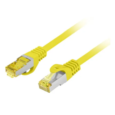 CABLE RED LANBERG LATIGUILLO CAT-6A S-FTP LSZH CU 1M AMARILLO FLUKE PASSED