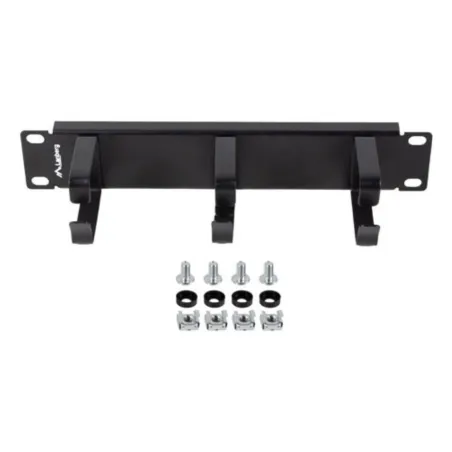 ORGANIZADOR DE CABLES LANBERG 3 ANILLAS 10" 1U TIPO B NEGRO