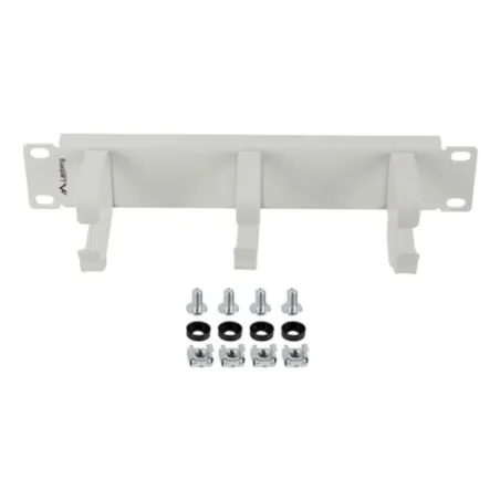 ORGANIZADOR DE CABLES LANBERG 3 ANILLAS 10" 1U TIPO B GRIS