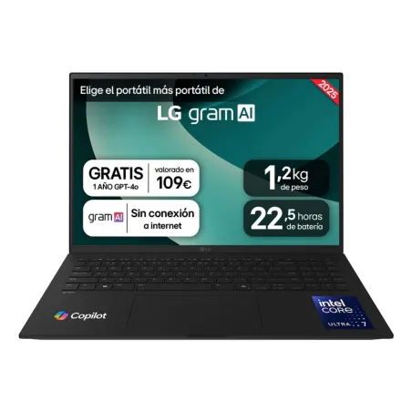 PORTATIL LG GRAM U7-255H 32GB 1TB 16"WQXGA FreeDOS
