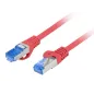 CABLE RED LANBERG LATIGUILLO CAT-6A S-FTP LSZH CCA 0-5M ROJO FLUKE PASSED