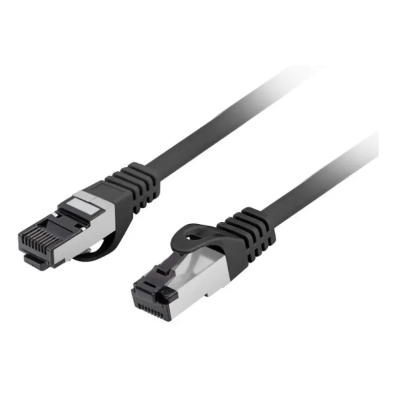 CABLE RED LANBERG LATIGUILLO CAT-8-1 S-FTP LSZH CU 1M NEGRO FLUKE PASSED