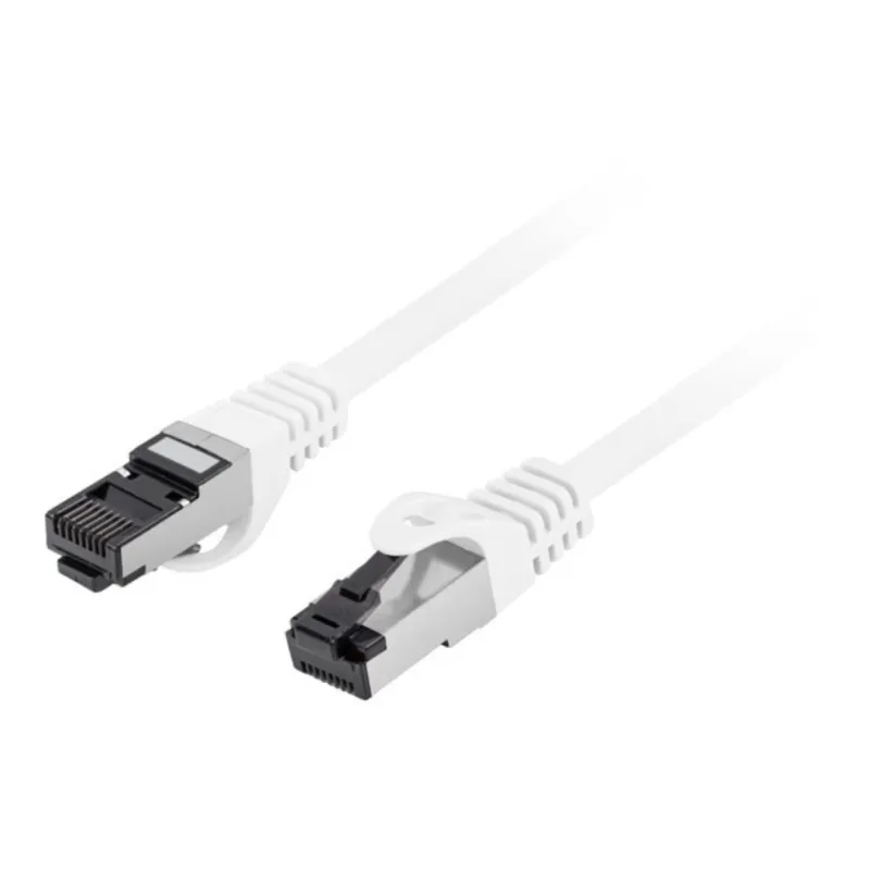 CABLE RED LANBERG LATIGUILLO CAT-8-1 S-FTP LSZH CU 1M BLANCO FLUKE PASSED