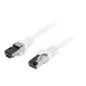 CABLE RED LANBERG LATIGUILLO CAT-8-1 S-FTP LSZH CU 1M BLANCO FLUKE PASSED