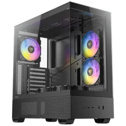 CAJA ANTEC CX705 ARGB MID-TOWER ATX PANORAMICA 270º 5XVENT 120MM PWM