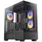 CAJA ANTEC CX705 ARGB MID-TOWER ATX PANORAMICA 270º 5XVENT 120MM PWM