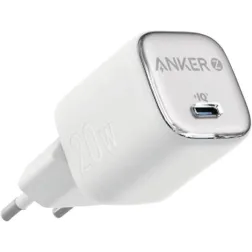 CARGADOR DE PARED ANKER ZOLO 20W 1 PUERTO USB-C BLANCO