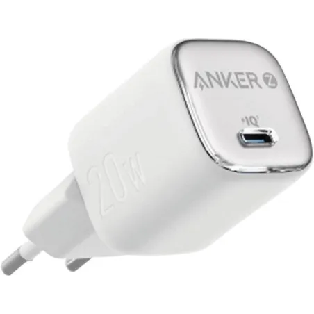 CARGADOR DE PARED ANKER ZOLO 20W 1 PUERTO USB-C BLANCO