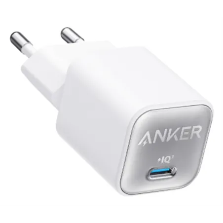 CARGADOR DE PARED ANKER ZOLO 30W 1 PUERTO USB-C BLANCO