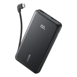 POWERBANK ANKER 10000 MAH 30W CON CON CABLE USB-C INTEGRADO