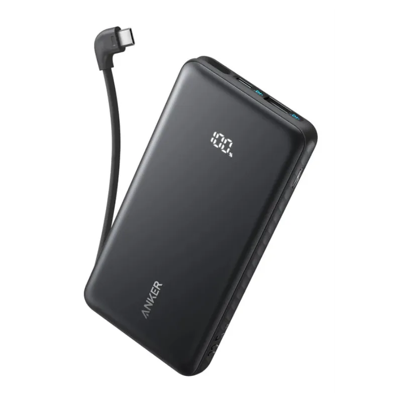 POWERBANK ANKER 10000 MAH 30W CON CON CABLE USB-C INTEGRADO