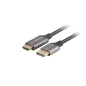 CABLE LANBERG DISPLAYPORT A HDMI 4K MACHO-MACHO 1M NEGRO -PLATA
