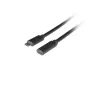 CABLE LANBERG USB-C 3-1 MACHO-HEMBRA 0-5M NEGRO