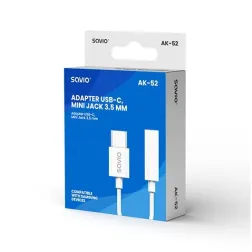 ADAPTADOR USB-C A MINI JACK 3-5 MM SAVIO AK-52