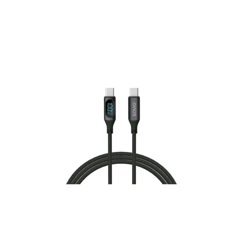 CABLE USB-C SAVIO CL-174 NEGRO