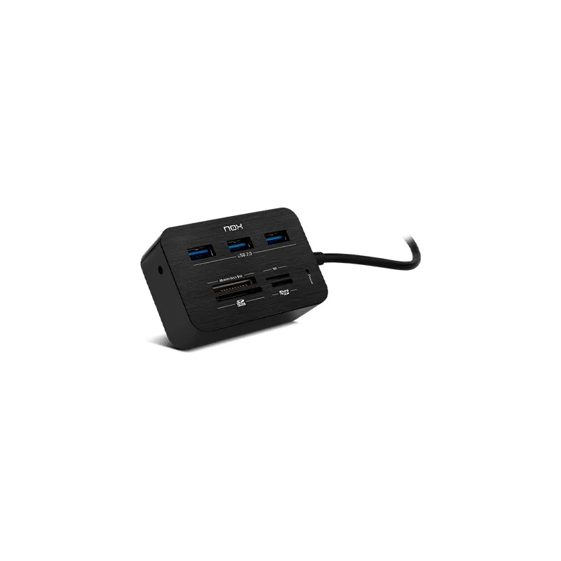 LECTOR DE TARJETAS + HUB USB 3-0 NOX READER ONE