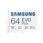 Tarjeta de Memoria Samsung EVO Plus 2021 64GB microSD XC con Adaptador- Clase 10- 130MBs