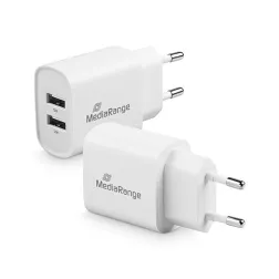 CARGADOR MEDIARANGE DUAL USB-A 12W