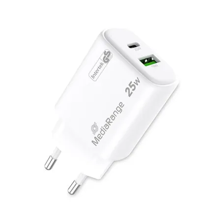 CARGADOR MEDIARANGE DUAL USB-A Y USB-C 25W
