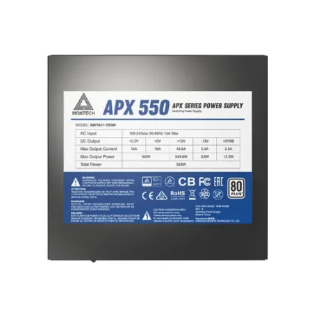 FUENTE DE ALIMENTACION ATX MONTECH APX550