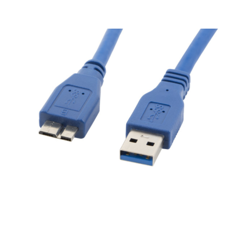 CABLE USB LANBERG 3-0 MACHO-MICRO USB MACHO 0-5M AZUL