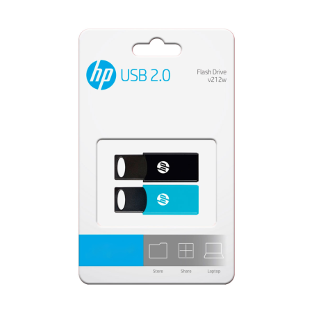 USB 2-0 HP 64GB X 2 TWIN