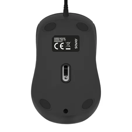 RATON OPTICO SAVIO MB-02 CON CABLE USB-A 1200 DPI
