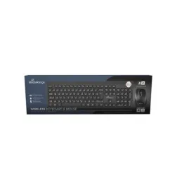 TECLADO + RATON WIRELESS MEDIARANGE MROS104 ES BLACK - 1200