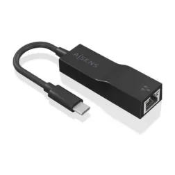 Adaptador USB Tipo-C - RJ45 Aisens A109-0765- 1000 Mbps
