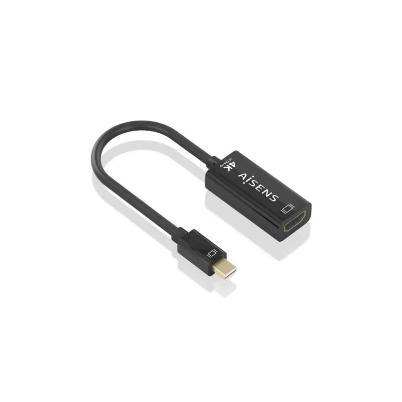 Conversor Aisens A125-0904- Mini DisplayPort Macho - HDMI Hembra- 15cm- Negro