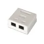 Roseta de Superficie Aisens A139-0302- Cat-6- 2 Tomas