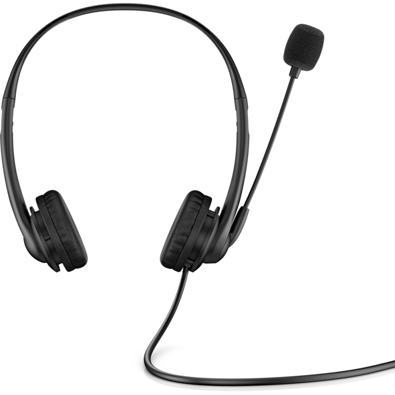 Auriculares HP G2 Stereo - con Micrófono- Jack 3-5- Negros