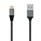 Cable USB 3-1 Tipo-C Aisens A107-0630- USB Tipo-C Macho - USB Macho- 10Gbps- 50cm- Gris Cable USB 3-1 Tipo-C Aisens A107-0630- USB Tipo-C Macho - USB Macho- 10Gbps- 50cm- Gris