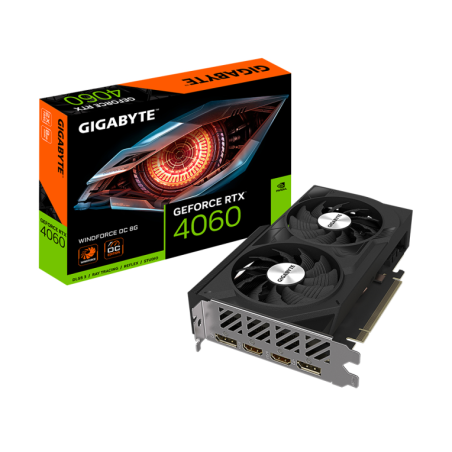 Tarjeta Gráfica Gigabyte GeForce RTX 4060 WindForce OC 8G- 8GB GDDR6
