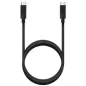 Cable USB 3-2 Tipo-C Aisens A107-0875- USB Tipo-C Macho - USB Tipo-C Macho- Hasta 100W- 20Gbps- 3m- Gris