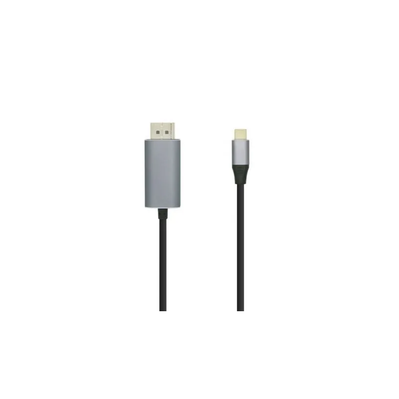 Cable DisplayPort Aisens A109-0395- USB Tipo-C Macho - DisplayPort Macho- Hasta 27W- 1250Mbps- 1-8m- Negro