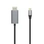 Cable DisplayPort Aisens A109-0395- USB Tipo-C Macho - DisplayPort Macho- Hasta 27W- 1250Mbps- 1-8m- Negro