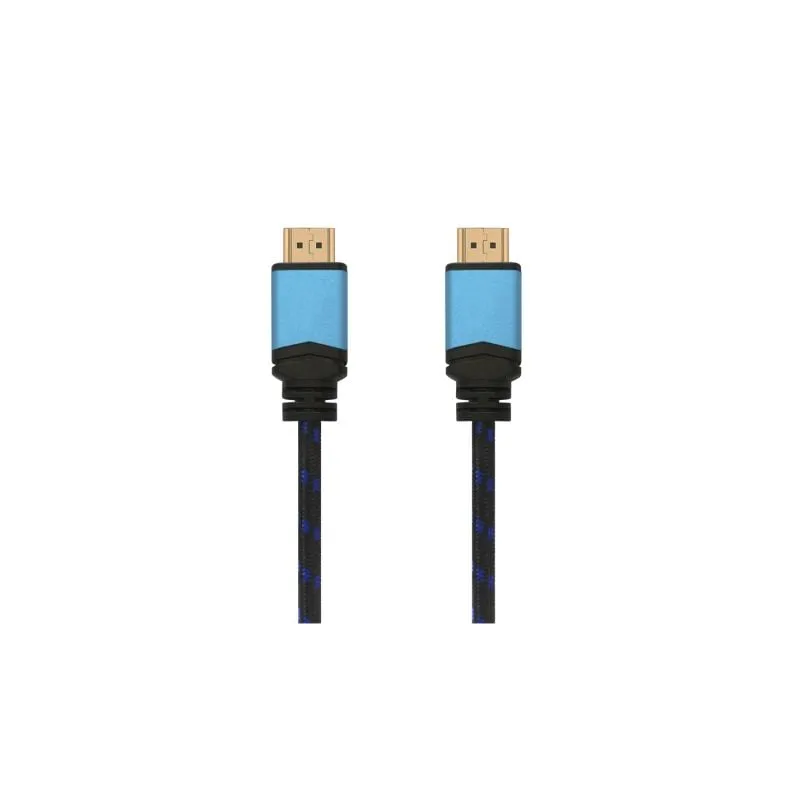 Cable HDMI 2-0 4K Aisens A120-0356 V2- HDMI Macho - HDMI Macho- 1m- Negro- Azul