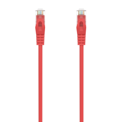 Cable de Red RJ45 AWG24 UTP Aisens A145-0557 Cat-6A- LSZH- 30cm- Rojo