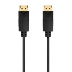 Cable DisplayPort 1-2 CCS 4K Aisens A124-0738- DisplayPort Macho - DisplayPort Macho- Hasta 5W- 2300Mbps- 1m- Negro